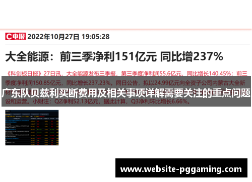 广东队贝兹利买断费用及相关事项详解需要关注的重点问题