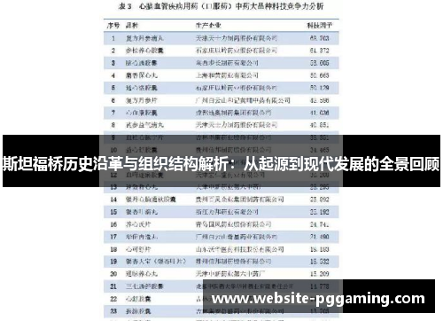 斯坦福桥历史沿革与组织结构解析：从起源到现代发展的全景回顾